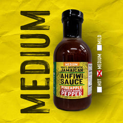 MEDIUM // Ah-Fiwi Sauce - Pineapple and Scotch Pepper // 12oz.